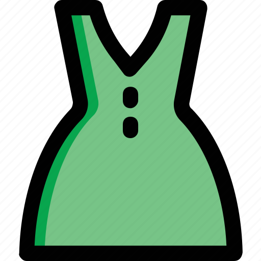 Clothes, dress, frock, strap dress, women's apparel icon - Download on Iconfinder