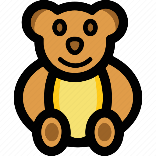Cartoon teddy, fluffy toy, kids toy, teddy bear, toy teddy icon - Download on Iconfinder