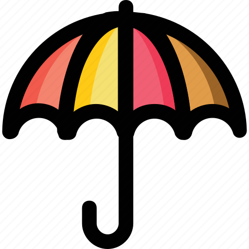 Open umbrella, parasol, raining, sunshade, umbrella icon - Download on Iconfinder