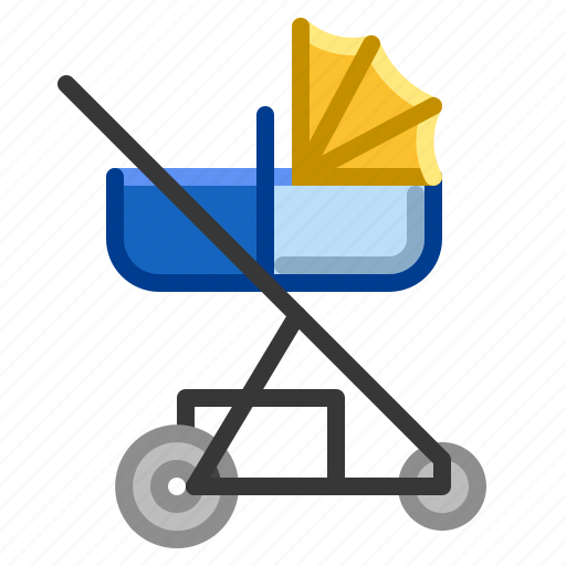 Baby, buggy, carriage, pushchair, stroller icon - Download on Iconfinder