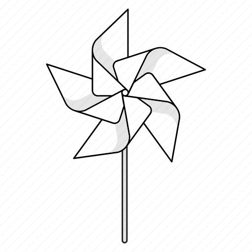 Five, paper windmill, origami, wind, pinwheel icon - Download on Iconfinder