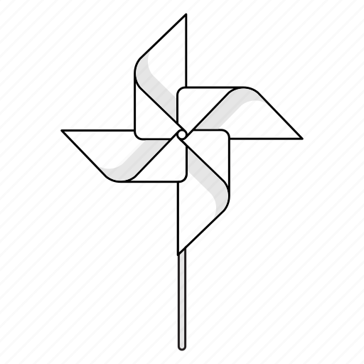 Four, paper windmill, origami, wind, pinwheel icon - Download on Iconfinder
