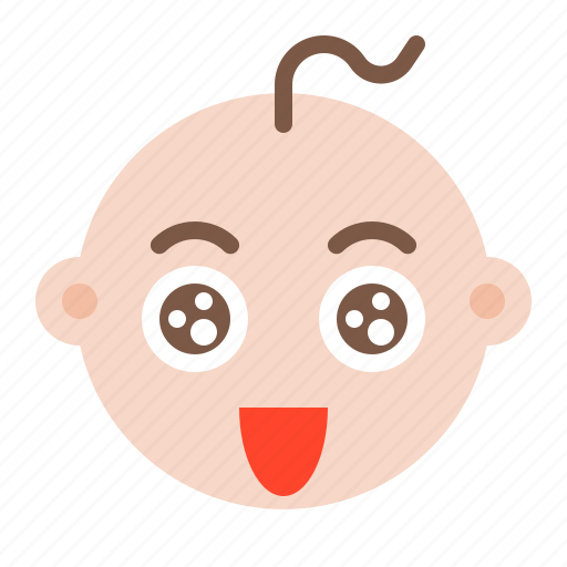 Baby, child, emoji, emoticon, emotion, smile icon - Download on Iconfinder