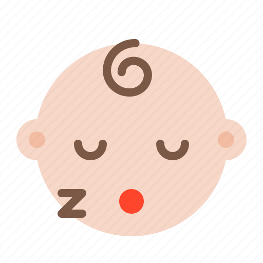 Baby, child, emoji, emoticon, emotion, sleep icon - Download on Iconfinder