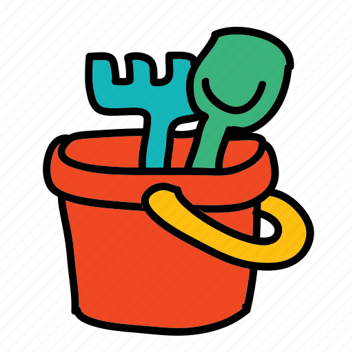 Baby, bucket, child, dig, sandbox, tools icon - Download on Iconfinder