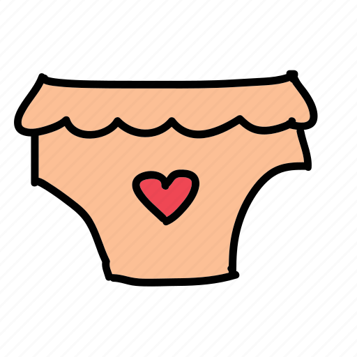 Baby, clothes, diapers, girl, outfit, shorts icon - Download on Iconfinder