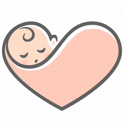 Baby, baby care, care, heart, love icon - Download on Iconfinder