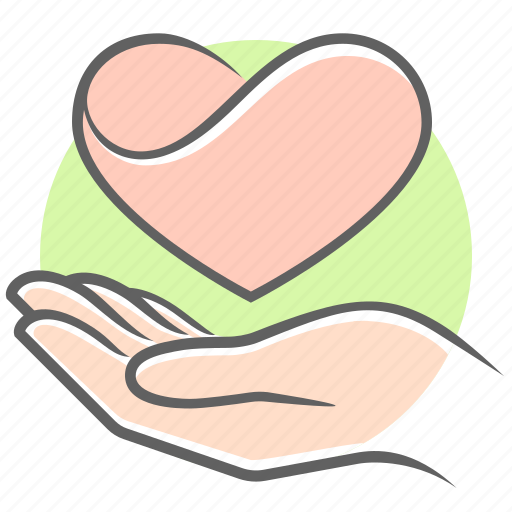 Care, hand, heart, love, valentine icon - Download on Iconfinder