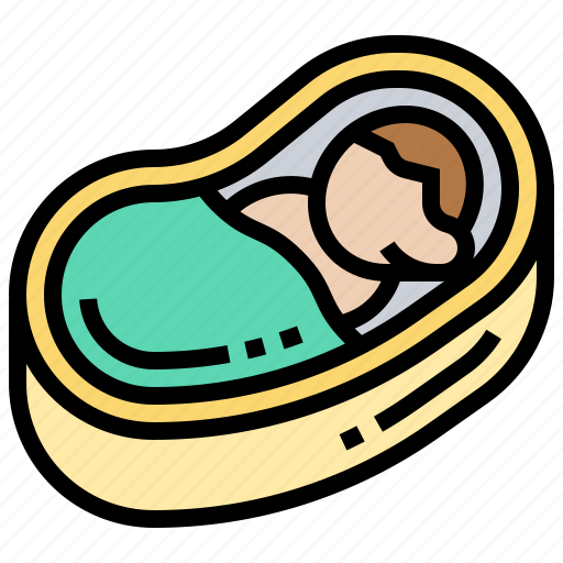 Baby, cradle, crib, infant, sleeping icon - Download on Iconfinder