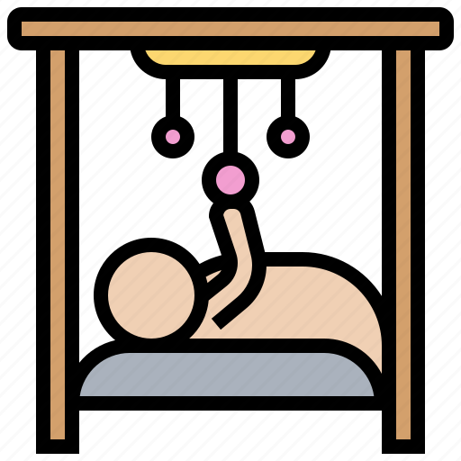Baby, bed, crib, nursery, sleeping icon - Download on Iconfinder