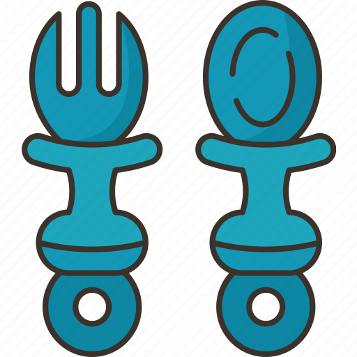 Fork, spoon, baby, feeding, tableware icon - Download on Iconfinder