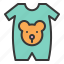baby, bear, clothes, new born, wearing, baby wear 