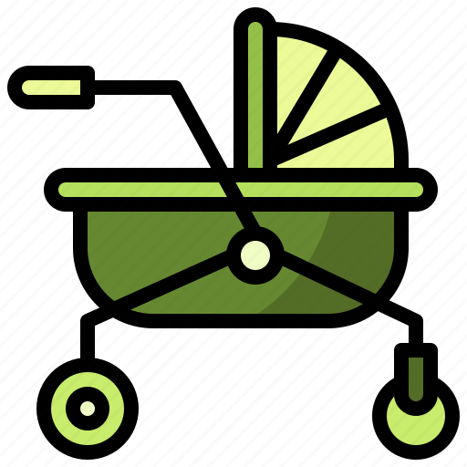 Baby, buggy, carriage, crib, kid, pram, pushchair icon - Download on Iconfinder