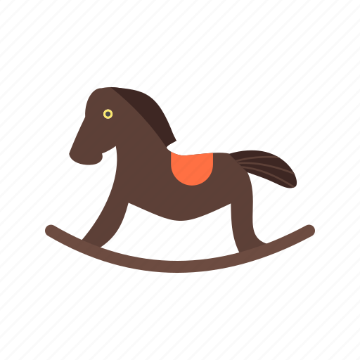 Childhood, fun, horse, play, ride, toy, wooden icon - Download on Iconfinder