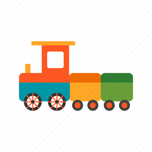 Child, play, red, toy, train, wood, yellow icon - Download on Iconfinder