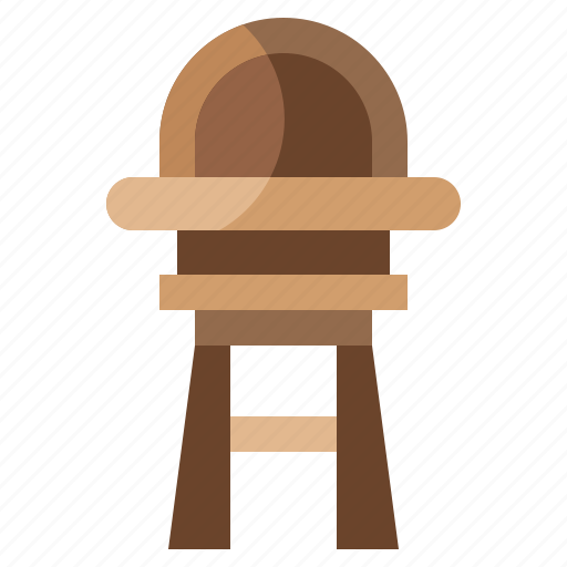 Baby, chair, feeding, furniture, high, household, kid icon - Download on Iconfinder