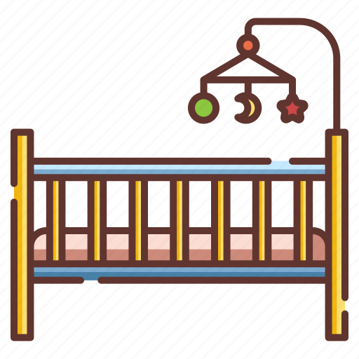 Baby, bed, bedroom, child, cradle, crib, infant icon - Download on Iconfinder