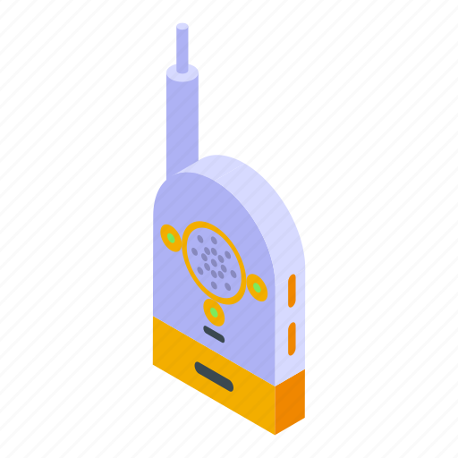 Connection, baby, monitor, isometric icon - Download on Iconfinder
