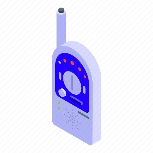 Bedroom, baby, monitor, isometric icon - Download on Iconfinder