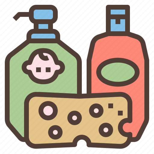 Baby, bath, sets, shampoo, soap icon - Download on Iconfinder