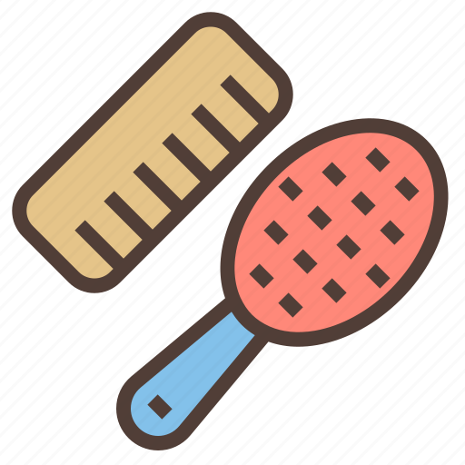 Brush, comb, cosmetic, hair, makeup icon - Download on Iconfinder