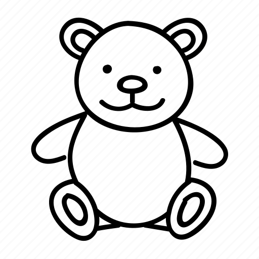 Animal, bear, childs toy, cute, kids toy, soft, teddy icon - Download on Iconfinder