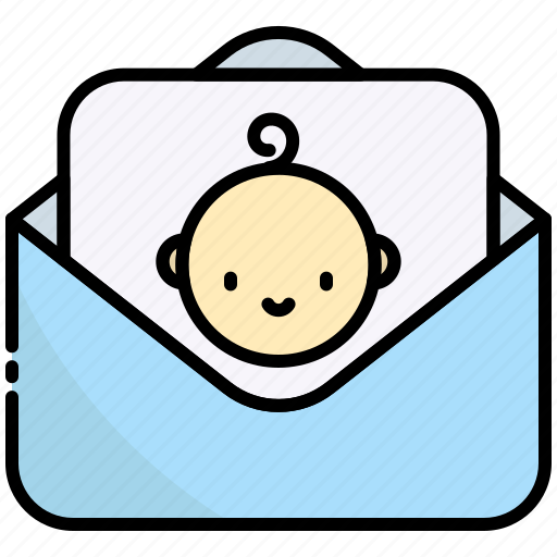 Letter, mail, email, message, boy, baby boy, newborn icon - Download on Iconfinder
