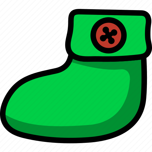 Line, outline, bootie, baby, shoe, thick, boy icon - Download on Iconfinder