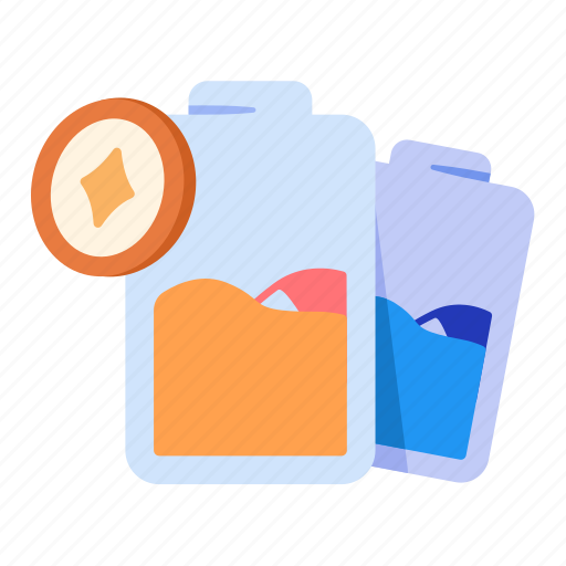 Battery, level, charger, coin, energy icon - Download on Iconfinder