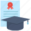 congratulation, diploma, education, graduation, hat, knowledge, university 