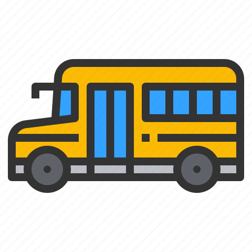 School, bus, transportation, public, transport, automobile, vehicle icon - Download on Iconfinder