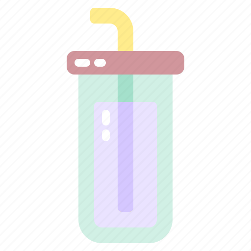 Tumbler, glass, bottle, drink, straw icon - Download on Iconfinder
