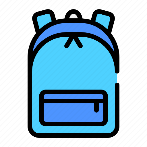 School bag, bag, backpack, briefcase, travel bag, education, luggage icon - Download on Iconfinder