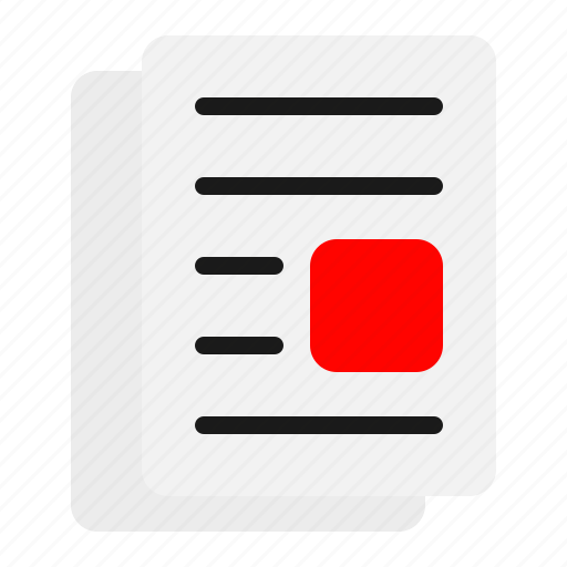 Paper, document, file, newsletter, news paper, article, blog icon - Download on Iconfinder