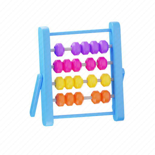 The, abacus, school, education, learning, college, learn 3D illustration - Download on Iconfinder