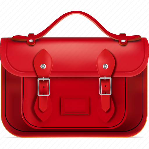 Back to school, cartella, red, satchel, school icon - Download on Iconfinder
