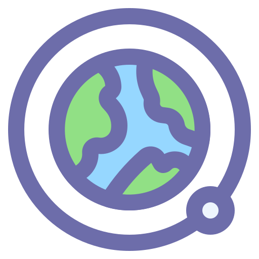 Earth, geography, moon, orbit icon - Free download