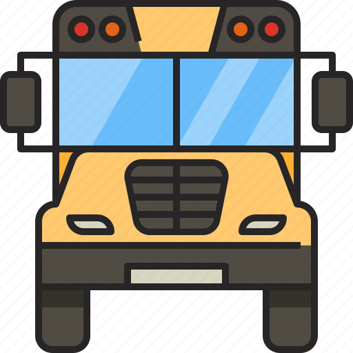 School, bus, school bus, vehicle, transport, transportation, education icon - Download on Iconfinder