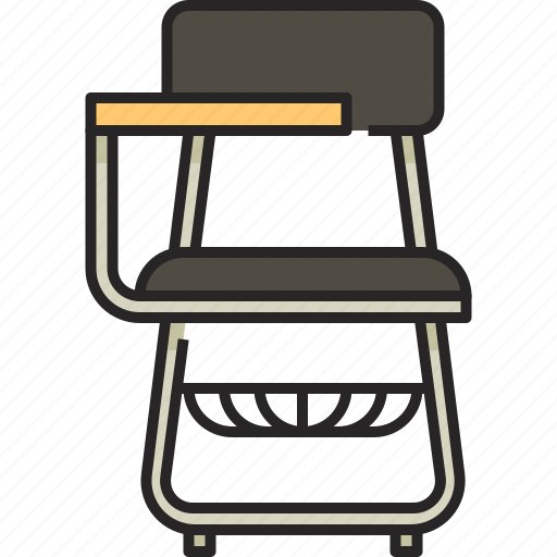 Chair, furniture, seat, interior, table, office, school icon - Download on Iconfinder