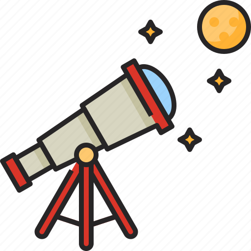 Telescope, astronomy, space, spyglass, science, vision, binocular icon - Download on Iconfinder