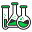 chemistry, science, laboratory, flask, tube 