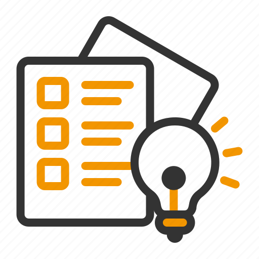 Idea, lamp, creative, list, task icon - Download on Iconfinder