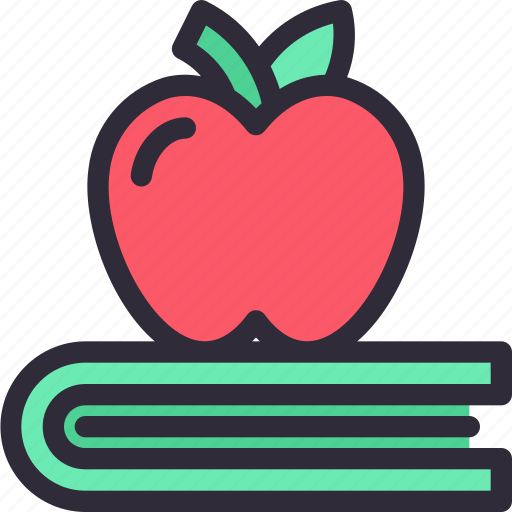 Book, study, learn, fruit icon - Download on Iconfinder