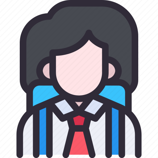 Student, school, bag, avatar, girl, woman icon - Download on Iconfinder