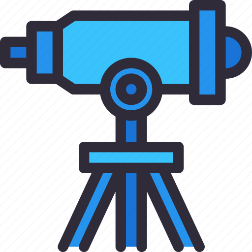 Telescope, science, space, observation, education icon - Download on Iconfinder