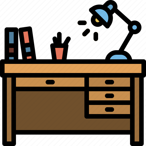Backtoschool, desk, table, office, workspace, desktop icon - Download on Iconfinder