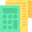 calculator, math, electronic, file, document 