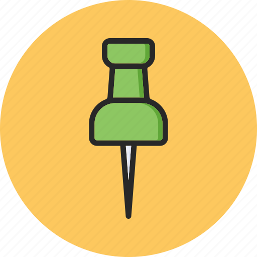 Back to school, education, office, pin icon - Download on Iconfinder