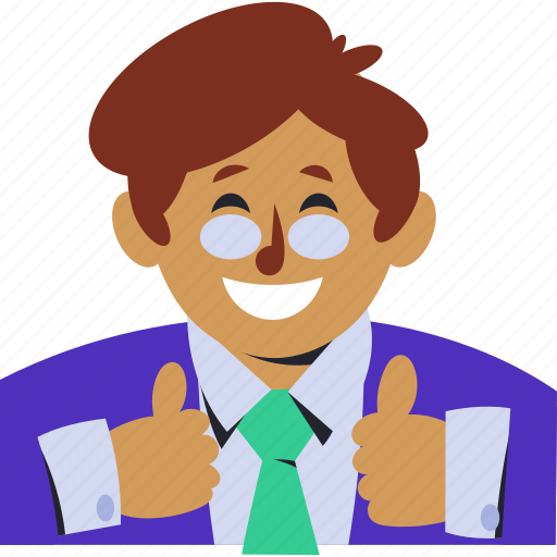 Man, teacher, avatar, profile, education, happy, smile sticker - Download on Iconfinder