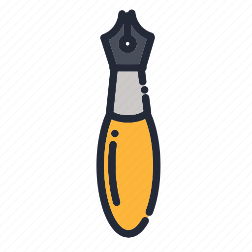 Calligraphy, education, educational, pen, school, supplies, writing icon - Download on Iconfinder